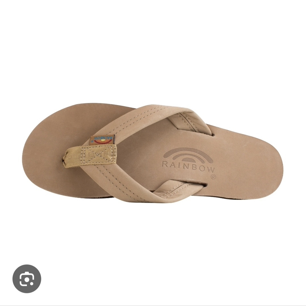 Rainbow Sandals Classic Leather Flip Flop in Tan